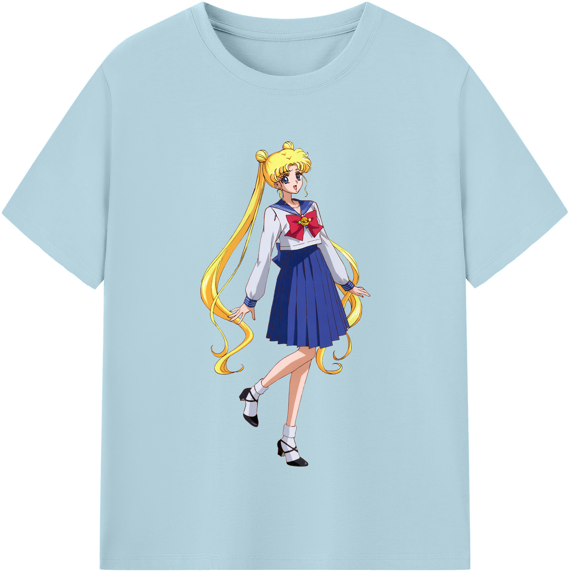 （画像用） 美少女戦士セーラームーン 愛野 美奈子 あいの みなこ Sailor Moon Aino Minako 綿100％半袖Tシャツ（フロントプリント）